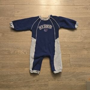 Canucks Kids Blue and Gray One Piece